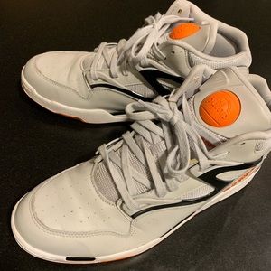 Gray Reebok Pumps Sneakers